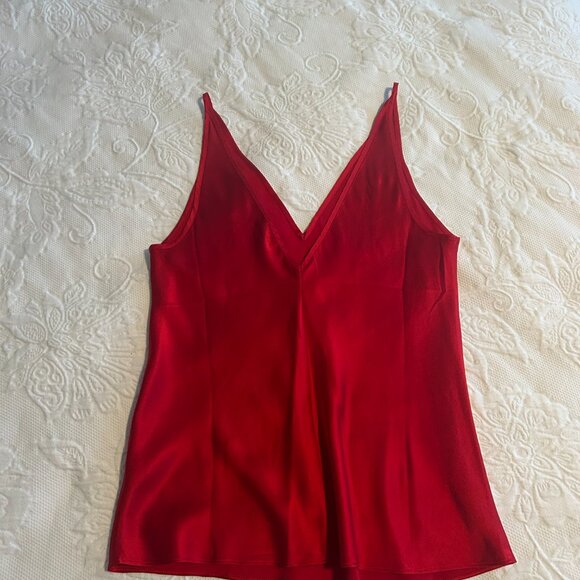 J.Crew Red Silk Satin Camisole (size XS) - never worn - Picture 6 of 6